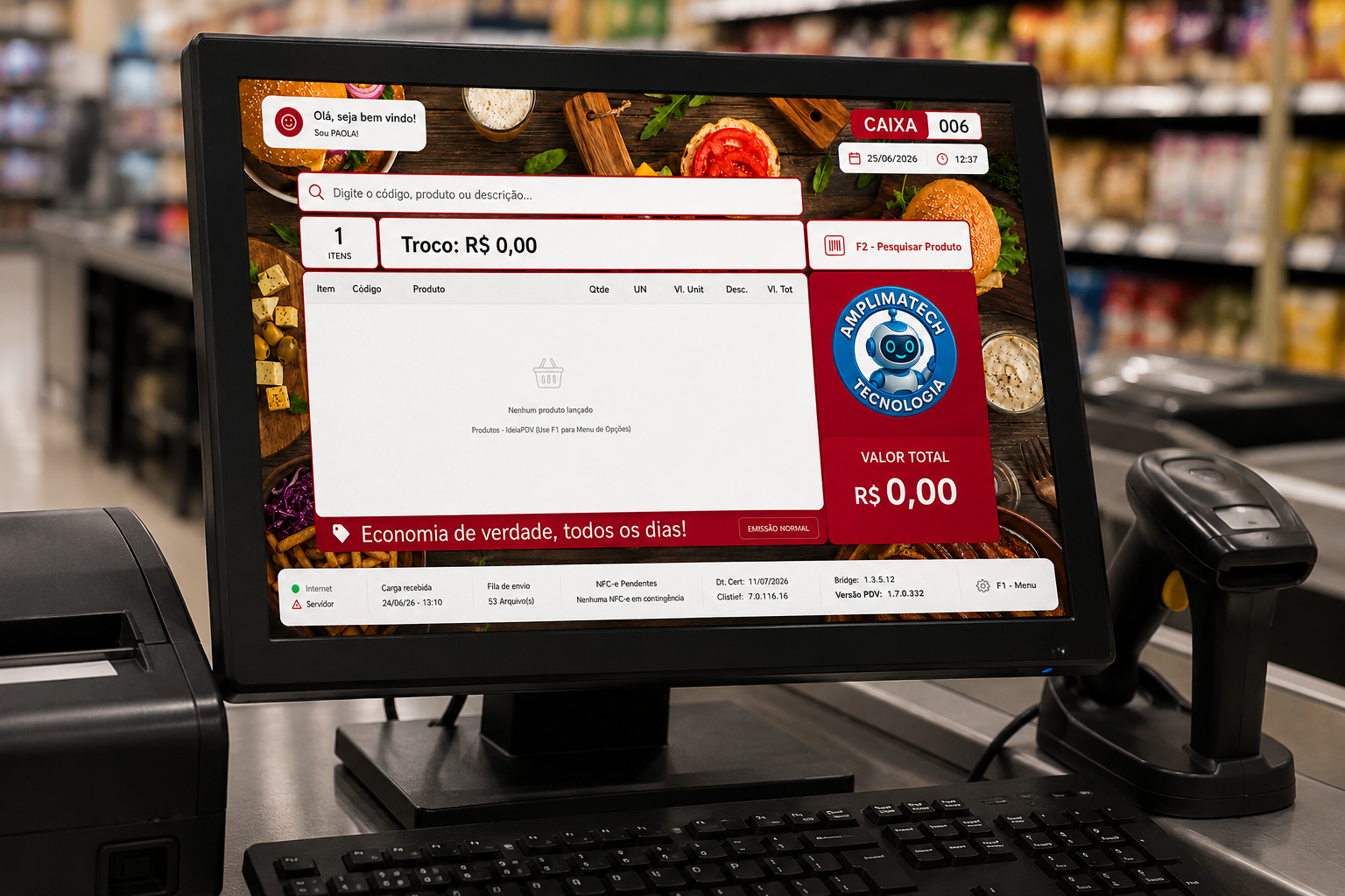 Automação comercial rápida e completa