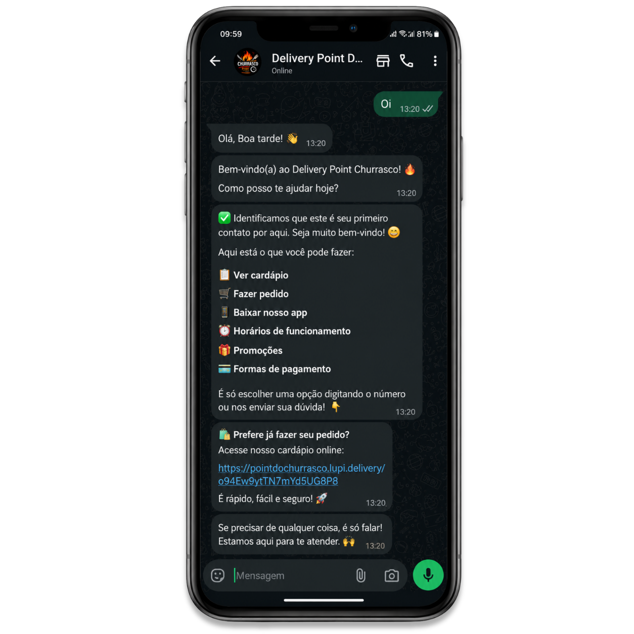 Atendente Virtual para WhatsApp